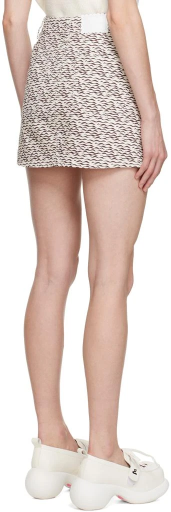 shrimps Off-White Rocky Denim Miniskirt 3