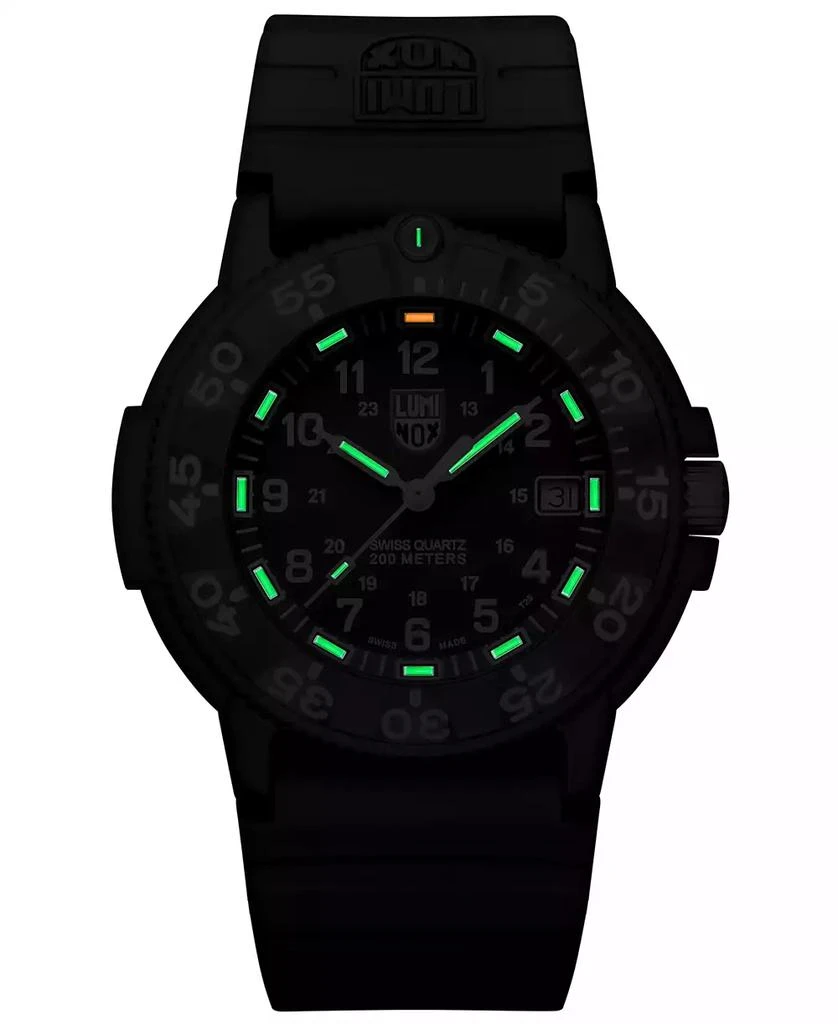 Luminox Men's Swiss Original Navy Seal EVO Series Military Dive Black Rubber Strap Watch 43mm 5