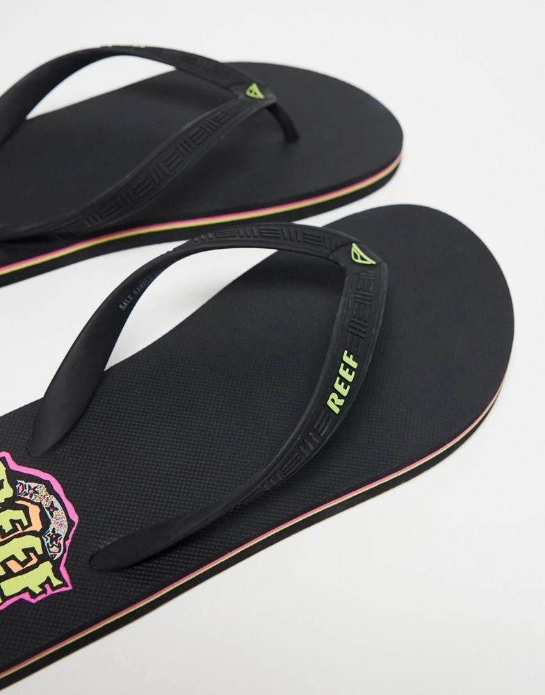 Reef Reef Seaside flip flops in black 4