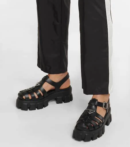 Prada Monolith platform sandals 4