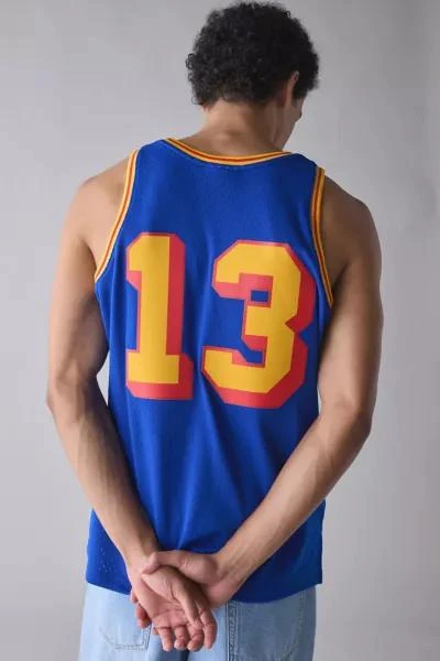 Mitchell & Ness Mitchell & Ness NBA San Francisco Warriors 1963 Wilt Chamberlain Basketball Jersey Tank Top 2