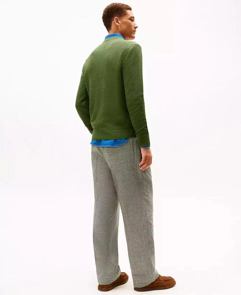 Tommy Hilfiger Men
s Textured Cotton Crewneck Sweater 4