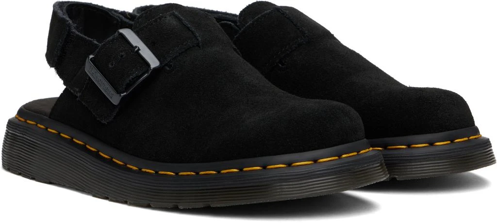 Dr. Martens Black Jorge II Suede Slingback Mules 4