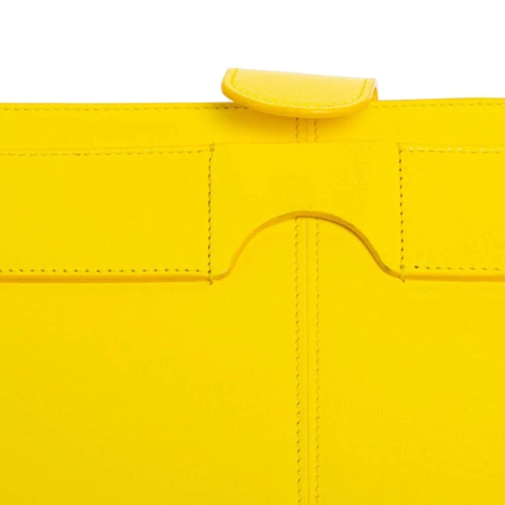 Roberto Cavalli Roberto Cavalli Yellow Leather Logo Buckle Detail Tablet Case 8