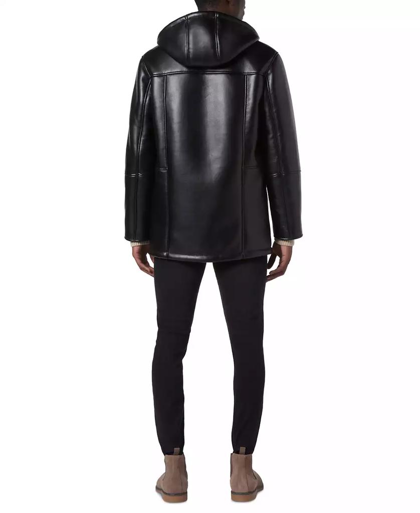 Marc New York by Andrew Marc Men's Donohue Faux Leather Fleece-Lined Parka Jacket