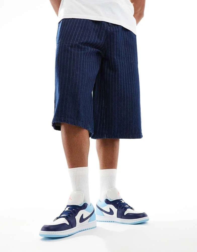 Jordan Nike Air Jordan 1 Low trainers in light blue, white and black 4