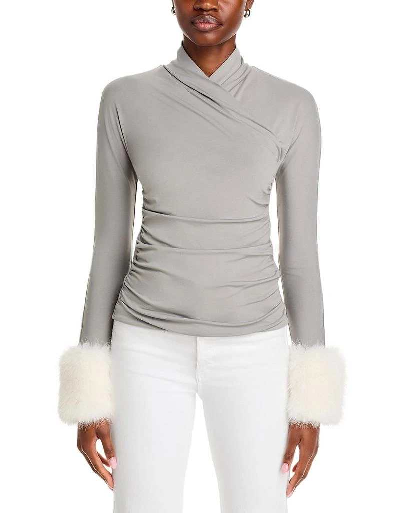 Adrienne Landau Faux Fur Cuff Top 6