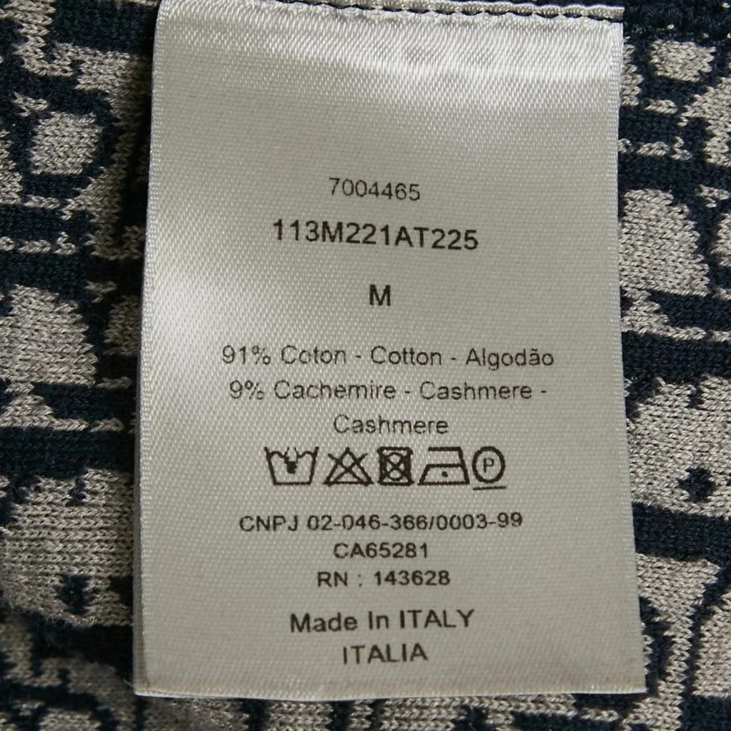 Dior Dior Homme Navy Blue Dior Icons Cotton Hooded Track Jacket M 6