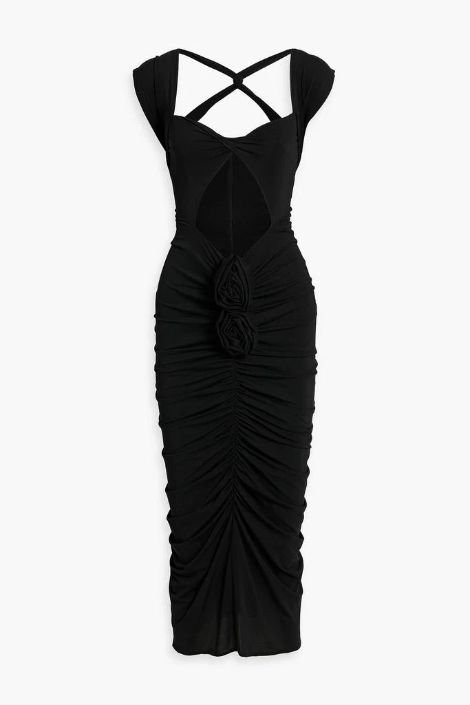 Shop Floral-appliqud cutout stretch-cupro jersey midi dress on Sale at  BeyondStyle  Get 85% Off Floral-appliqud cutout stretch-cupro jersey midi  dress with Limited-Time Flash Deals, Exclusive Discounts, and Special  Offers. Enjoy Unbeatable