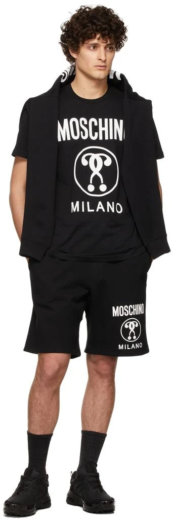 Moschino Black Double Question Mark T-Shirt 4