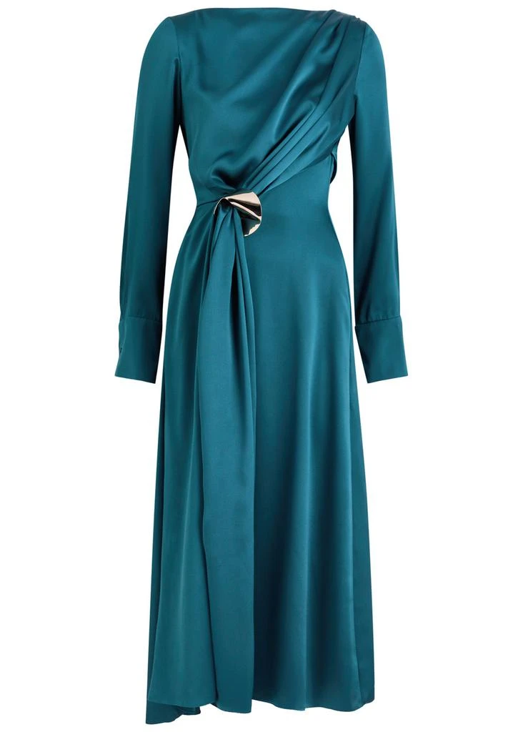 Allura draped silk-satin midi dress  On Sale Now with Up to 60% Off |  Discover Exclusive Deals & Savings at BeyondStyle  Authentic ROKSANDA  womens/clothing/dresses/midi dresses|womens/clothing/dresses|womens/clothing|womens|WOMENS|international  ...