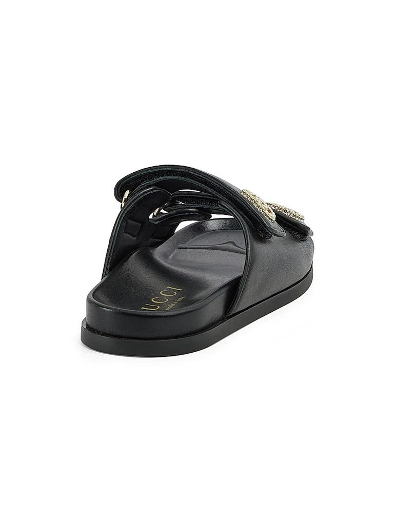Gucci Marmont Leather Flat Sandals 3
