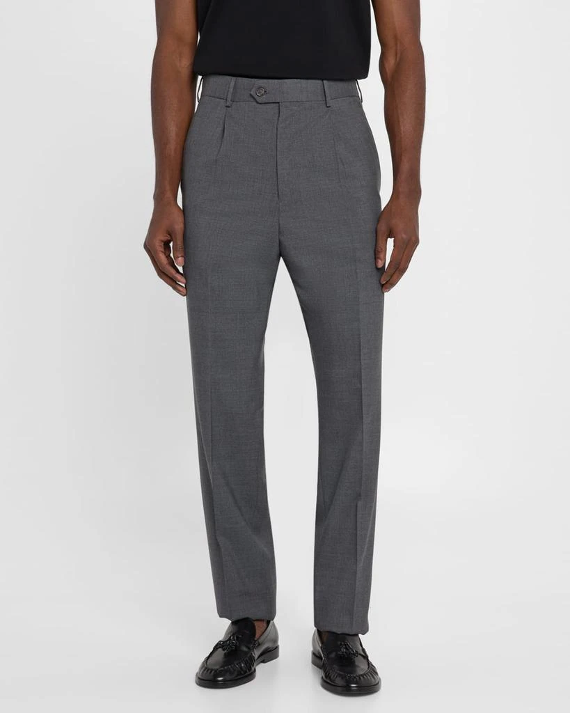 Dunhill Men's Wool Single-Pleated Trousers 4