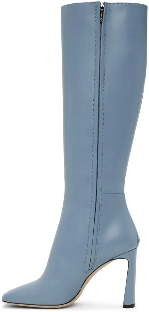 Jimmy Choo Blue Kinsey Boots 3