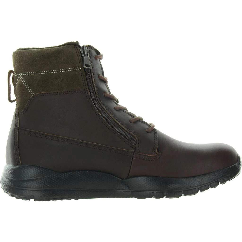 Anodyne NO. 90 Mens Double Zipper Leather Combat & Lace-Up Boots 3
