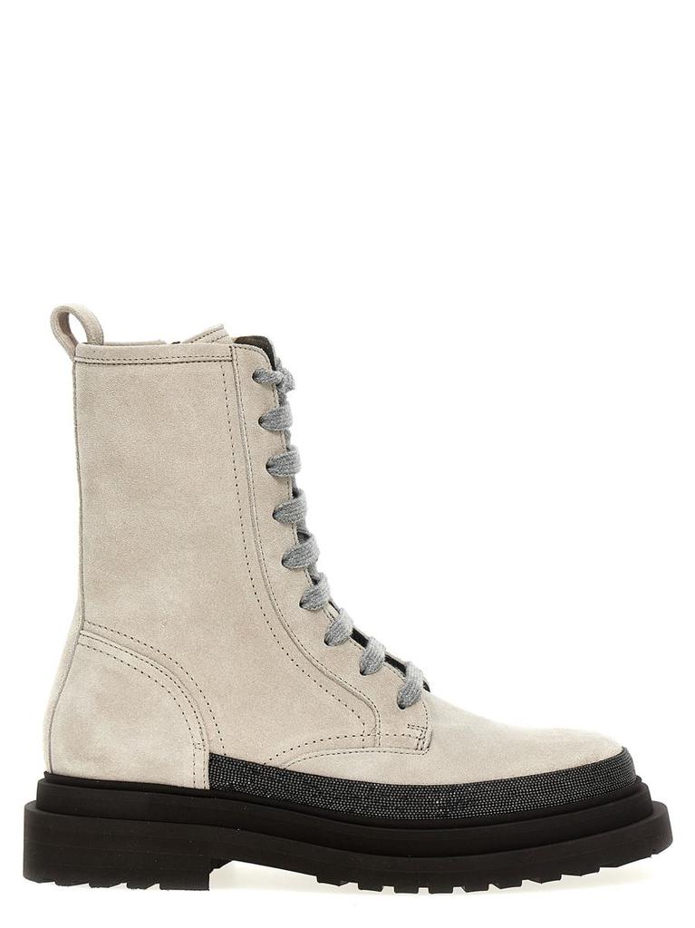 【関税込み】BRUNELLO CUCINELLI Monile ankle boots Brunello Cucinelli Monili Suede Ankle Boots | Sendegaro US