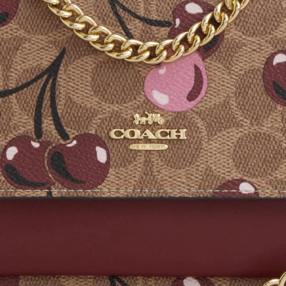 Coach Mini Klare Crossbody Bag In Signature Canvas With Cherry Print 7