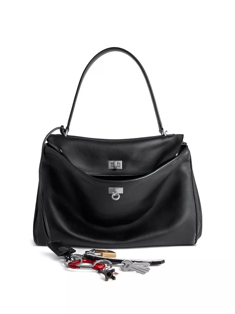 Balenciaga Rodeo Medium Handbag Used Effect with One Charm 1