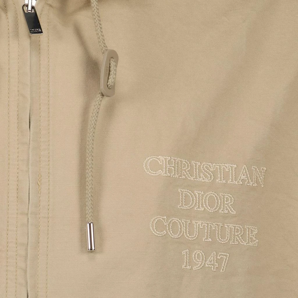 Dior Dior Homme Logo Embroidered ZIp-Up Hoodie 3