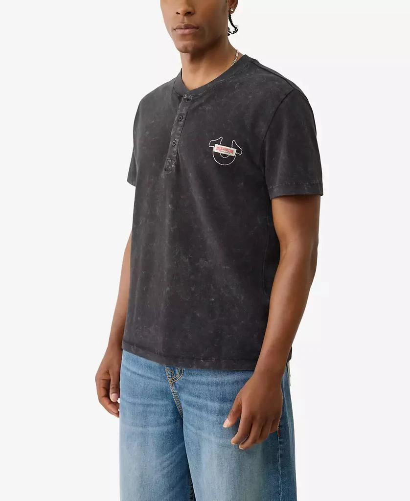 True Religion Men's Short Sleeve Pique Mineral Patch T-Shirt 3