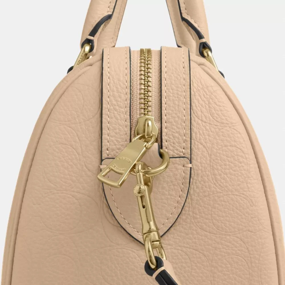 Coach Rowan Satchel Bag In Signature Leather 9