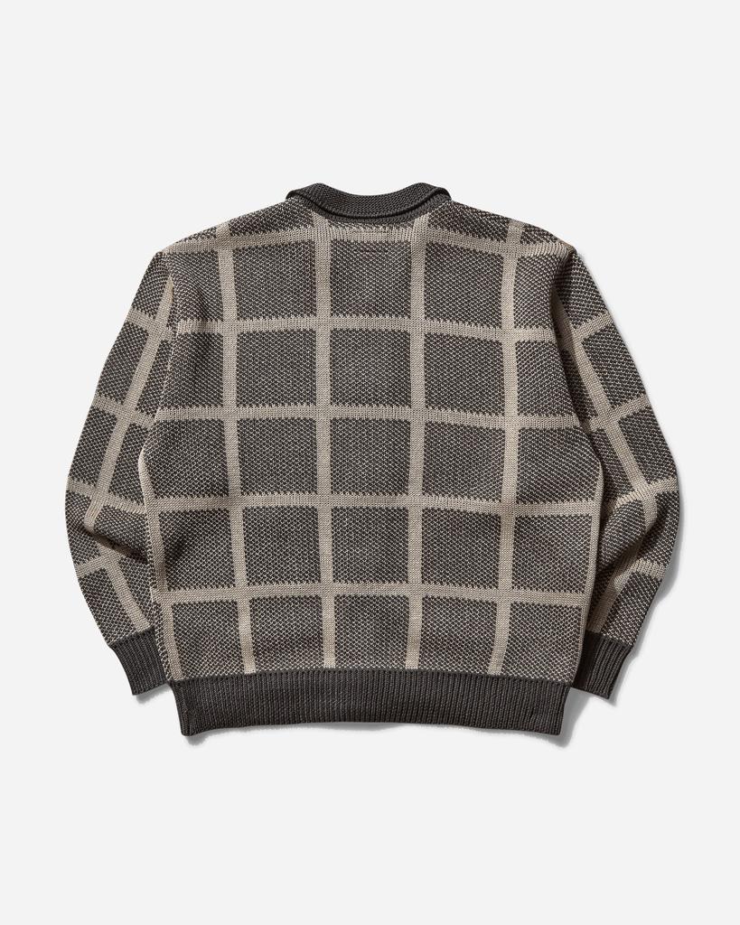 Cav Empt Men's Grid Loose Knit Cardigan Charcoal