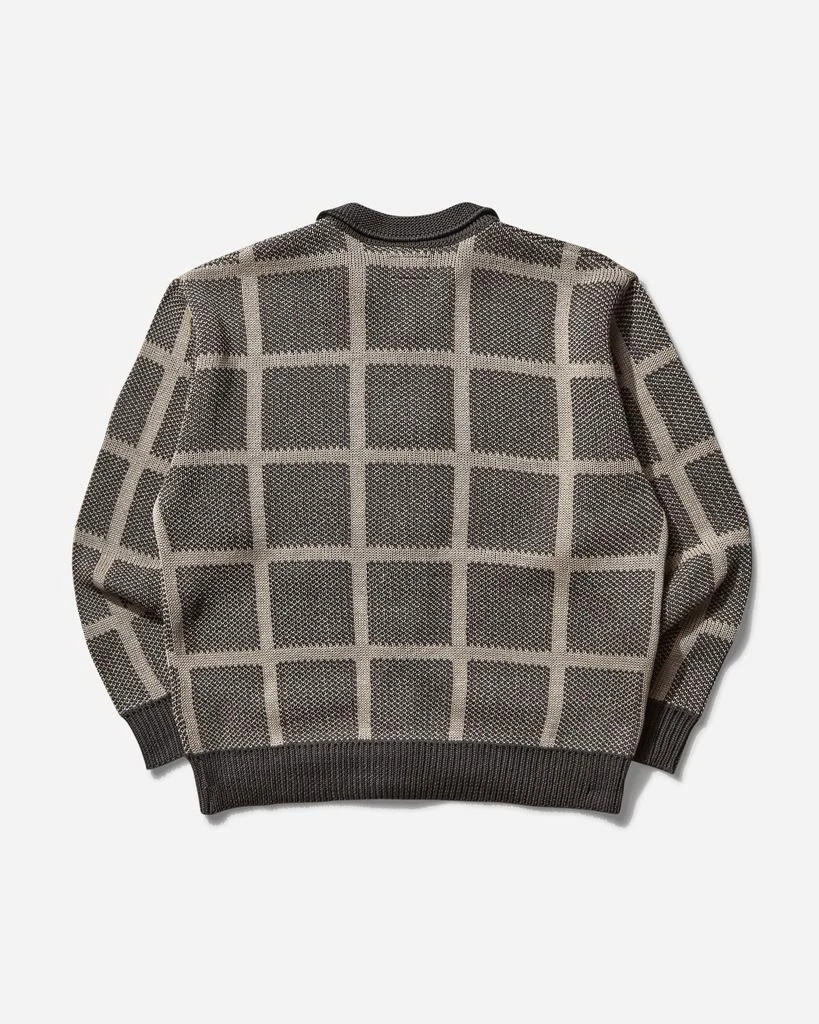 Cav Empt Men's Grid Loose Knit Cardigan Charcoal 2