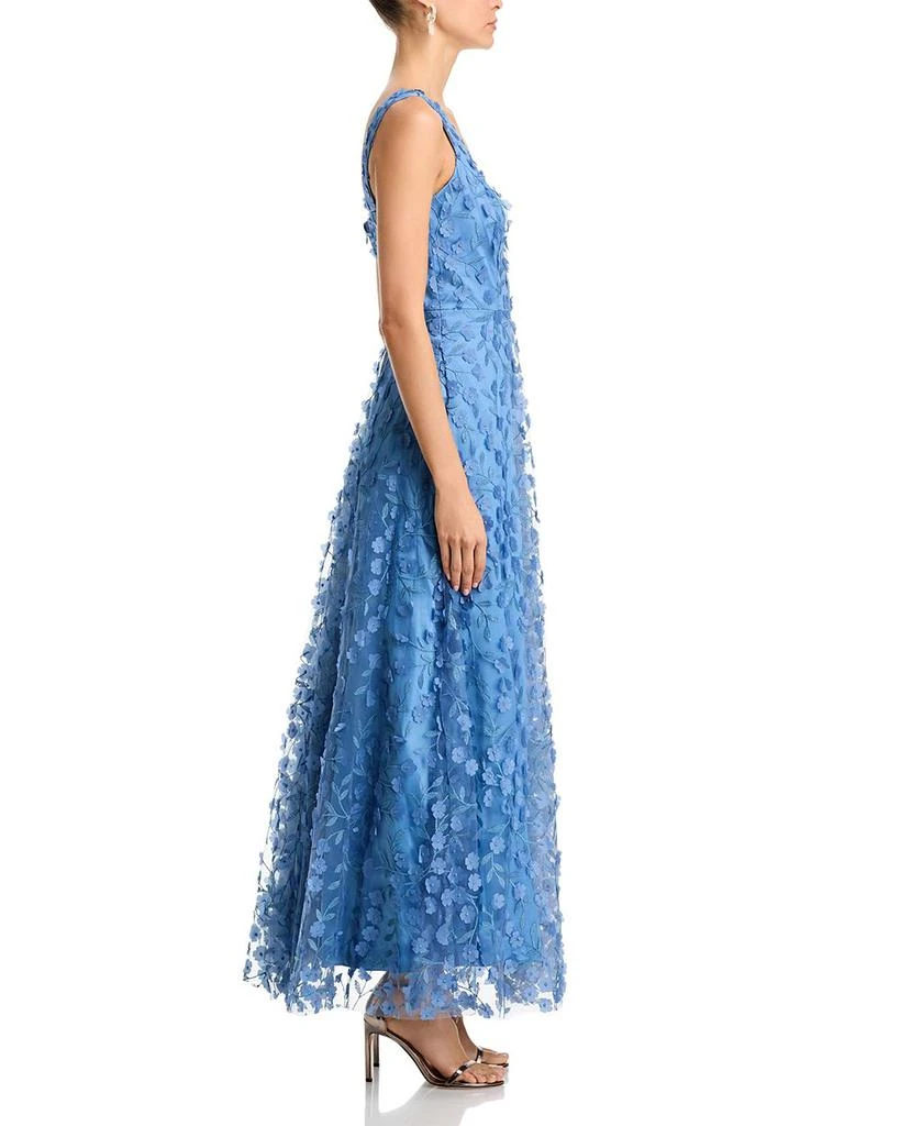 Eliza J 3D Flower V Neck Gown - Dresses & Skirts - Free Shipping -  BeyondStyle