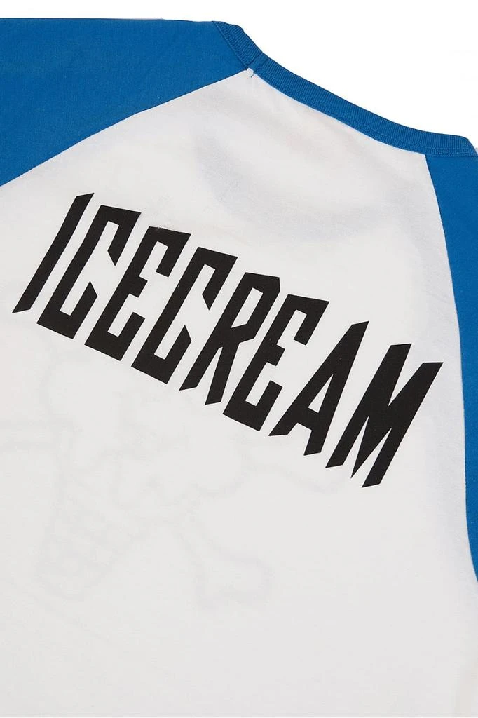 ICE CREAM Ice-Cream Cones & Bones Graphic Print 3/4 Sleeve T-Shirt 2