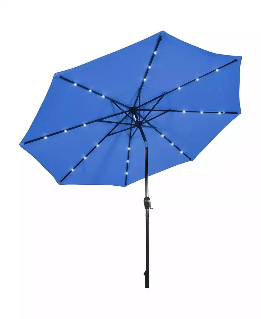 GOUUN 10 Feet Outdoor Patio Umbrella with Bright Solar LED Lights