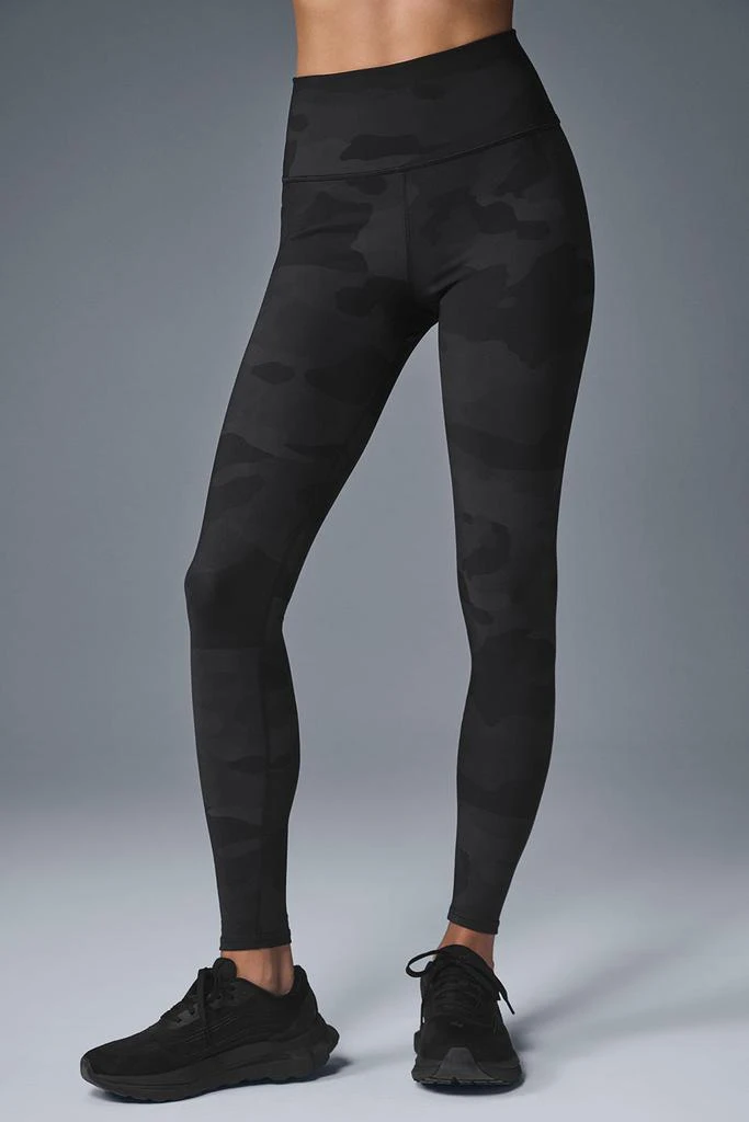 Alo High-Waist Camo Vapor Legging - Black Camouflage 1