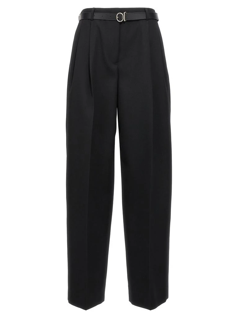 Jil Sander Jill Sander High-Waisted Belted Trousers from Cettire