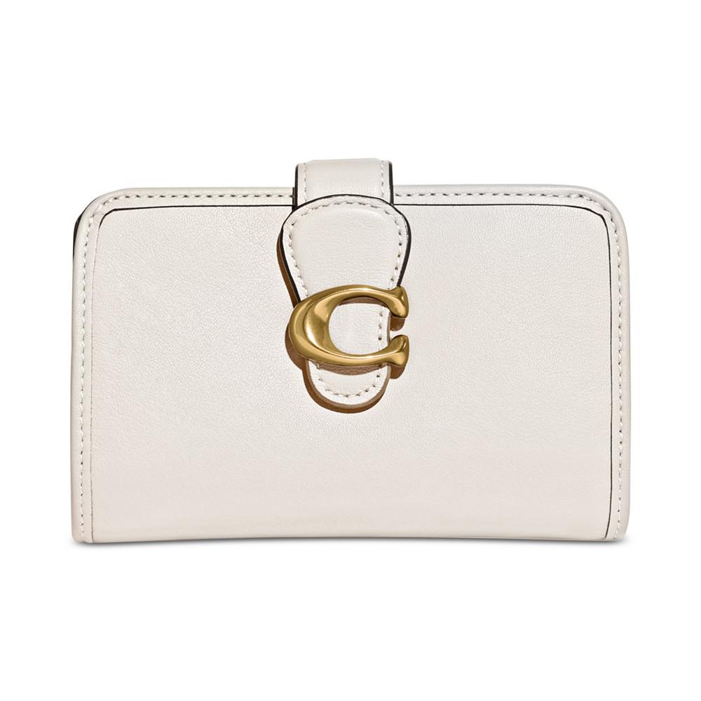 COACH Tabby Smooth Leather Medium Snap-Closure Wallet