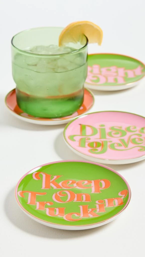 Jonathan Adler Deep Thoughts Coaster Set 2