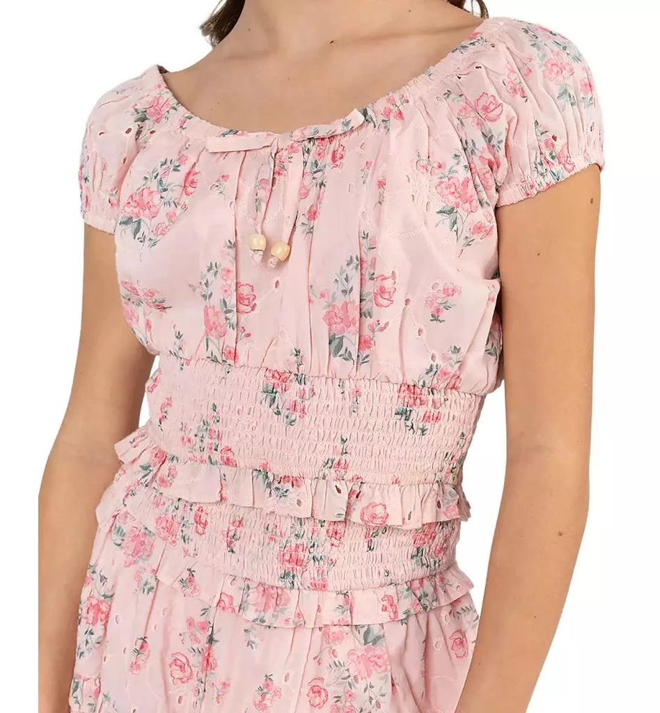 Rare Editions Girls
 7-16 Floral Print Top and Skort, 2-Piece Set 2