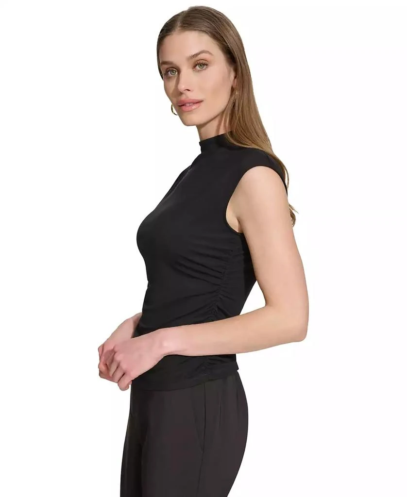 DKNY Women's Mock-Neck Sleeveless Knit Top, Regular & Petite 3