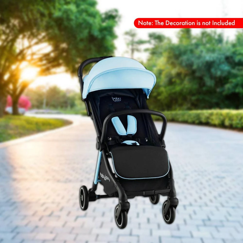 Hivvago Single-Hand Fold Compact Baby Stroller with Lightweight Aluminum Frame 2