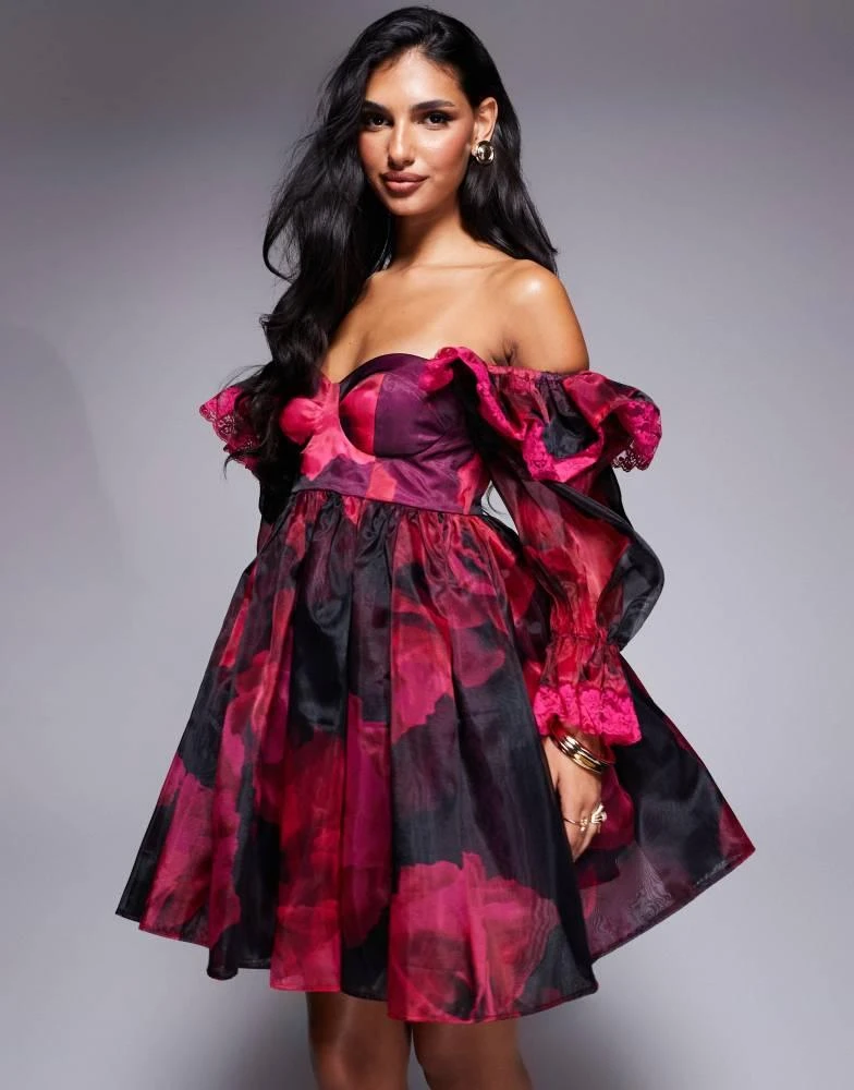knee length dresses for ladies OGL Classy Boatneck Fit-and-Flare Mini Bra Dress – OGLmove main image 0