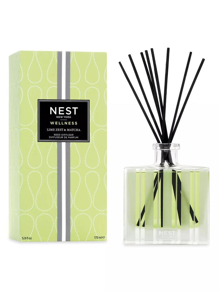 NEST New York Lime Zest & Matcha Reed Diffuser 1