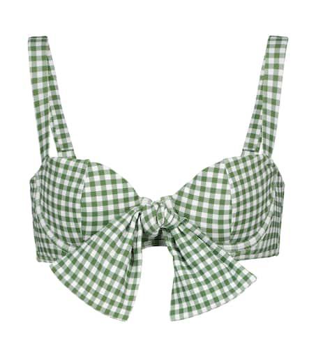 Alexandra Miro Clara gingham bikini top