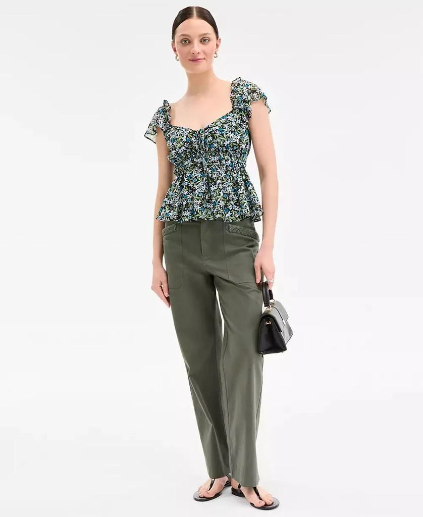 On 34th Women
s Floral Flutter-Sleeve Tie Tank, Exclusively at Macy
s 3