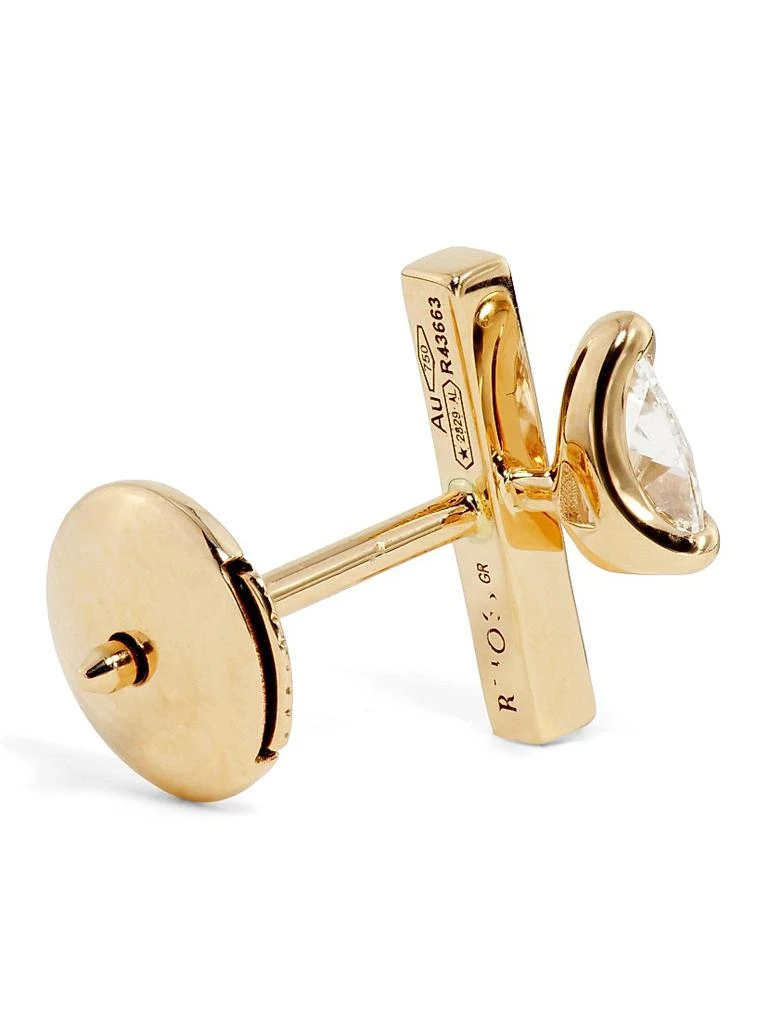 Repossi Serti Sur Vide 18K Rose Gold & 0.32 TCW Diamond Single Stud Earring 7