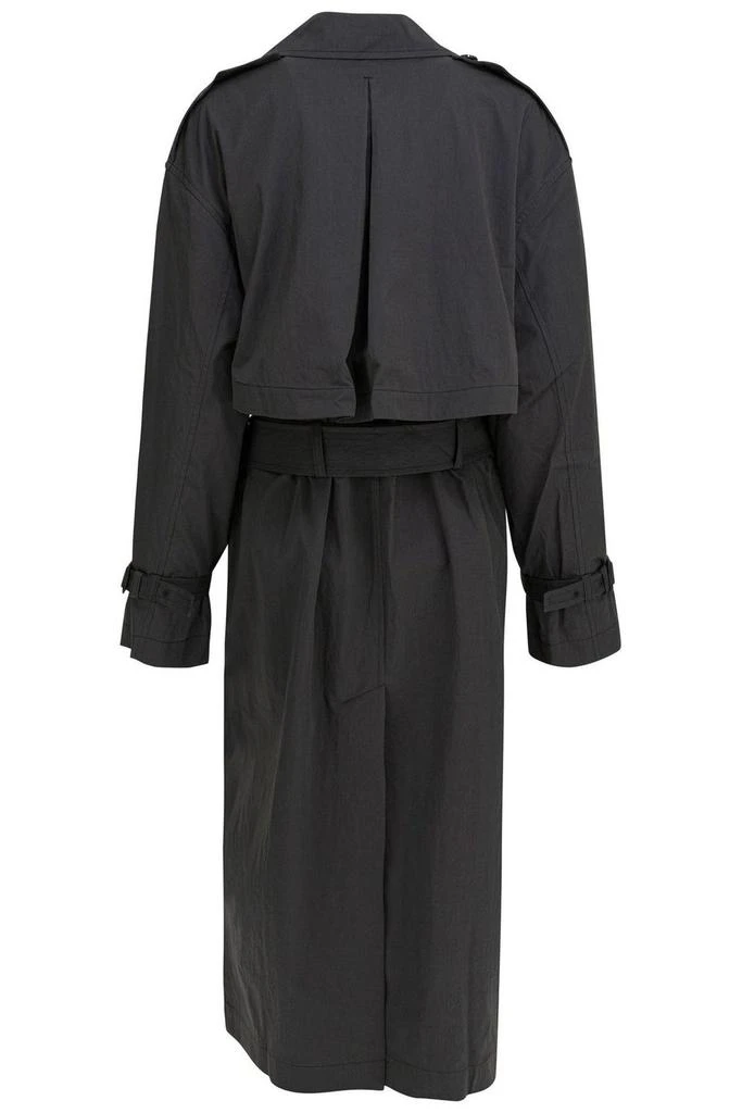 Totême Double-Breasted Black Trench Coat 2
