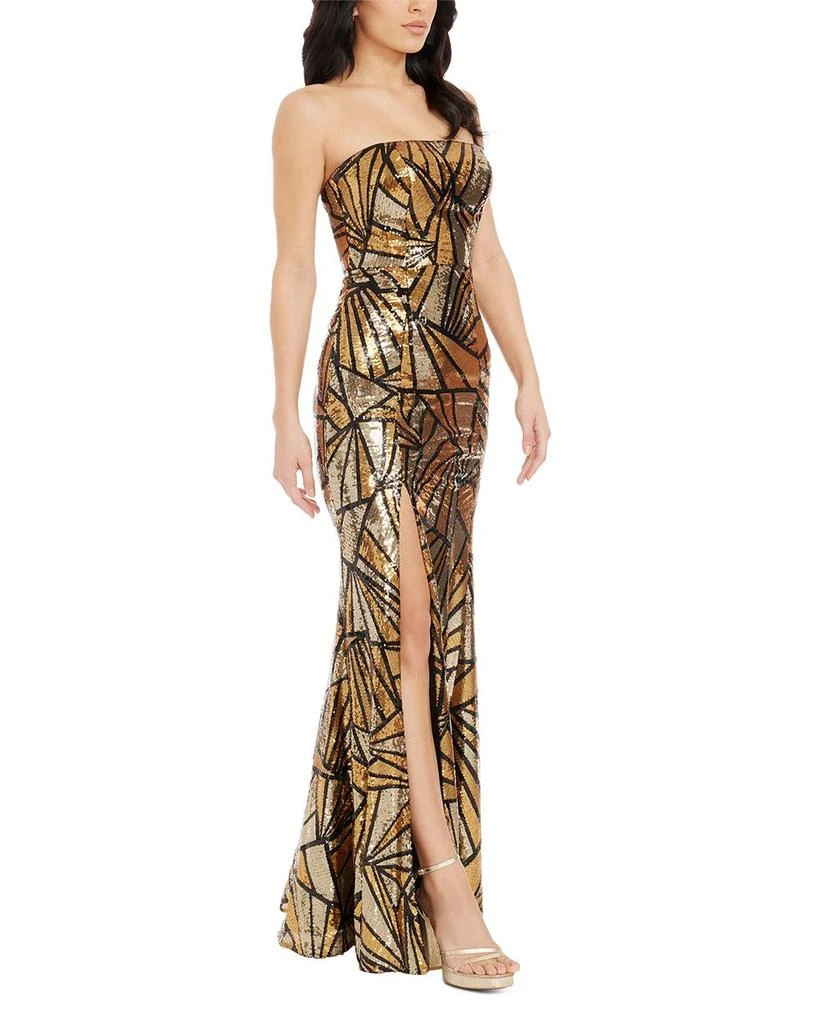 Dress The Population Janelle Geometric Sequin Mermaid Gown 4