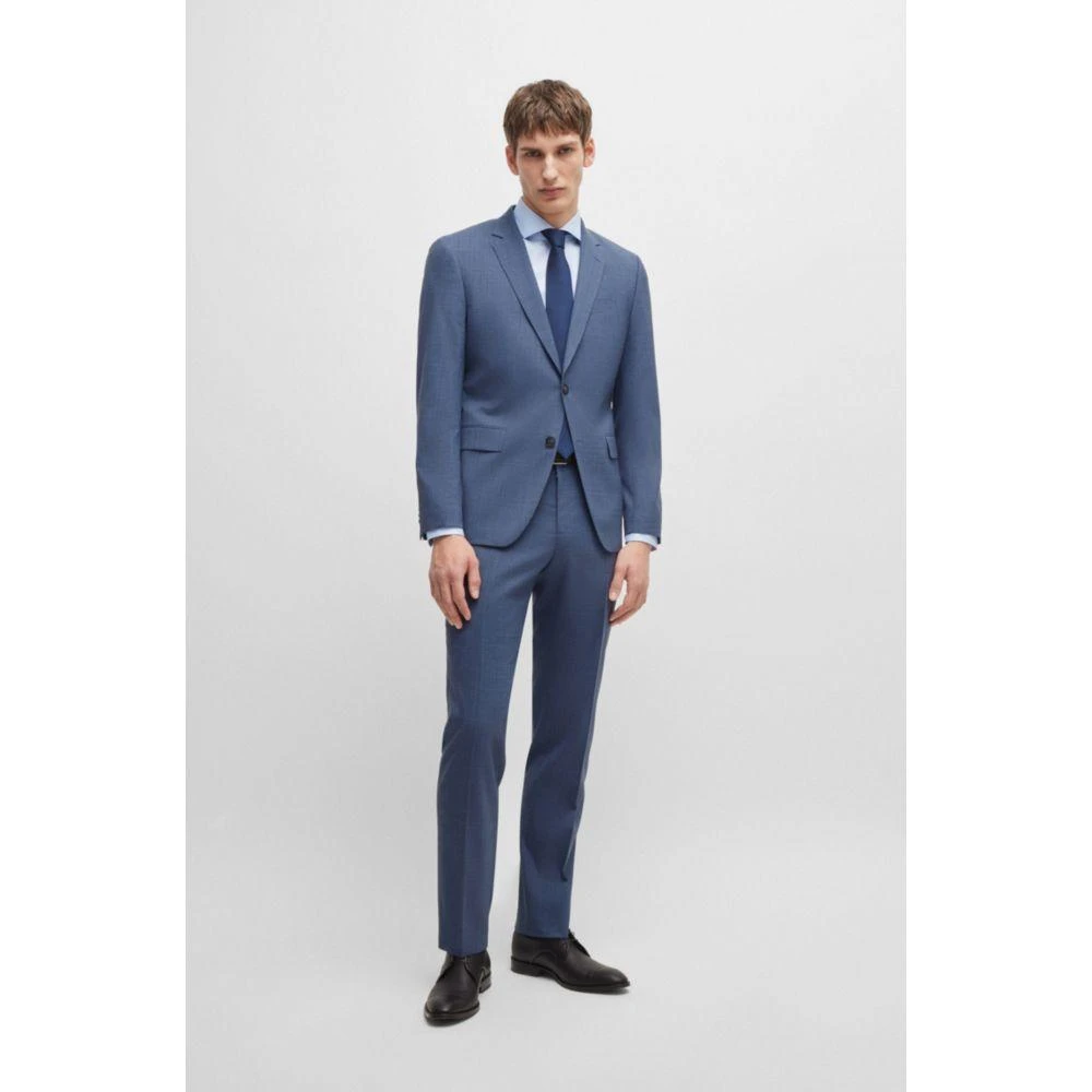 Hugo Boss Slim-fit suit in patterned stretch cloth 2