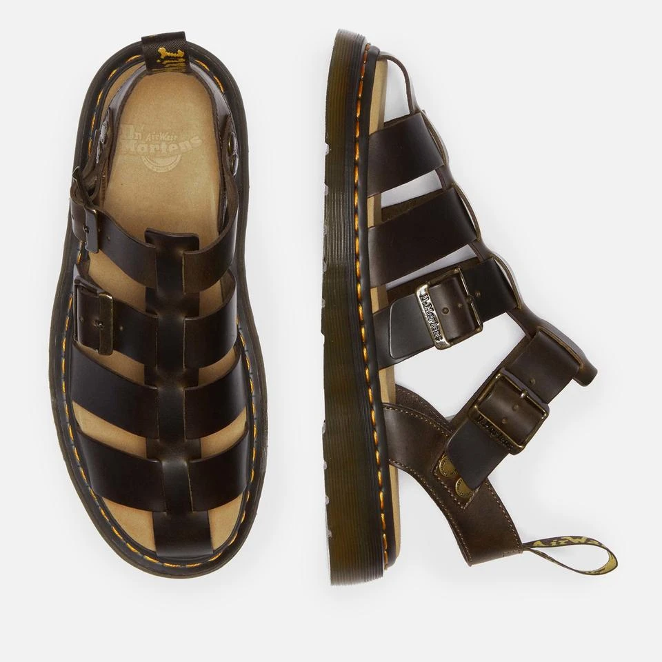 Dr. Martens DR. MARTENS MEN'S GARIN LEATHER FISHERMAN SANDALS 6