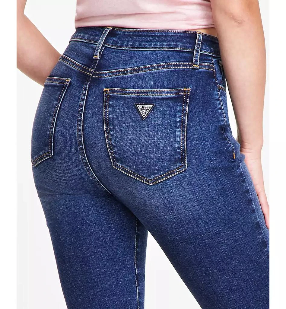GUESS Women's Flare-Leg High-Rise Faded-Wash Jeans 3
