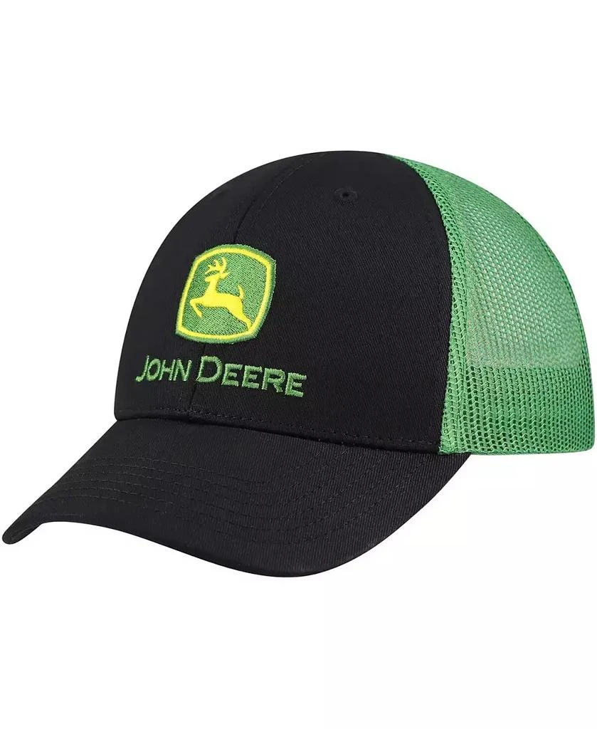John Deere Toddler Black John Deere Trucker Adjustable Hat 1