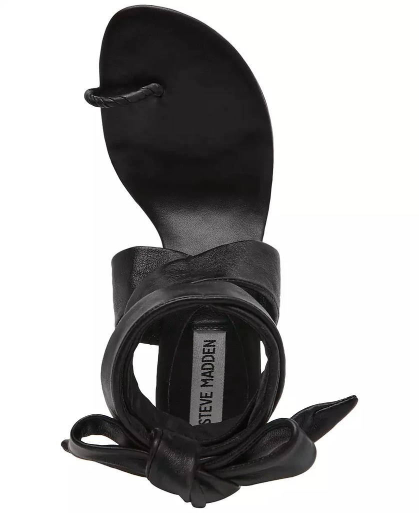 Steve Madden Women's Symone Lace-Up Kitten-Heel Sandals 4