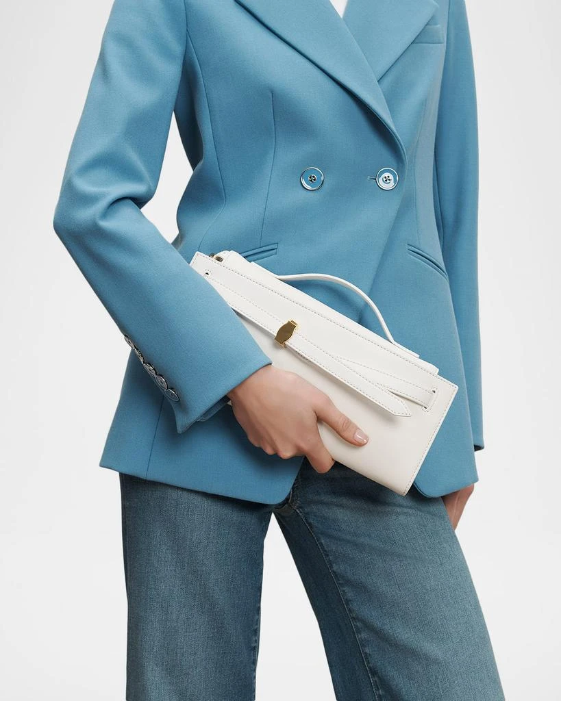 VERONICA BEARD Dash Belted Leather Clutch Bag 2